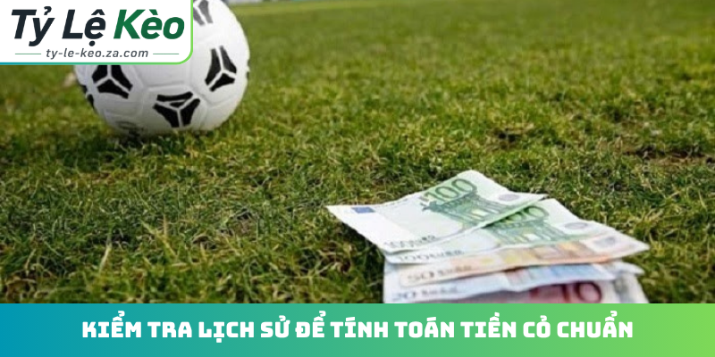 Kiểm tra lịch sử để tính toán tiền cỏ chuẩn